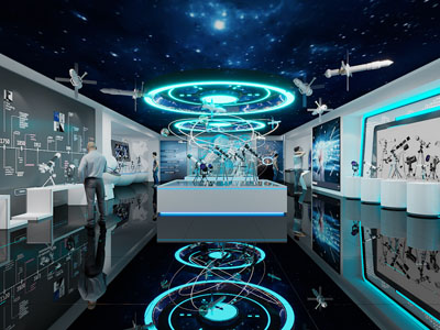 后现代科技天文展厅展览