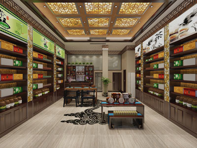 新中式茶馆、茶店