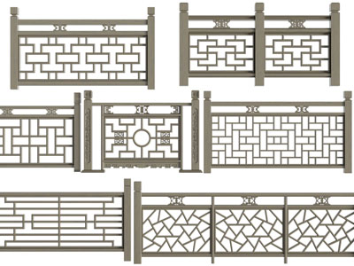 新中式围栏、栏杆