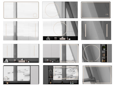 现代浴室镜柜