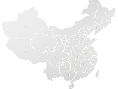 现代中国地图墙饰