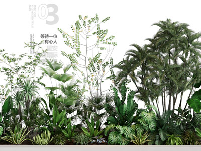 现代花草植物景观园艺小品