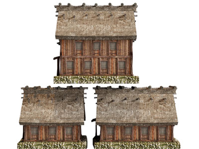 现代茅草房