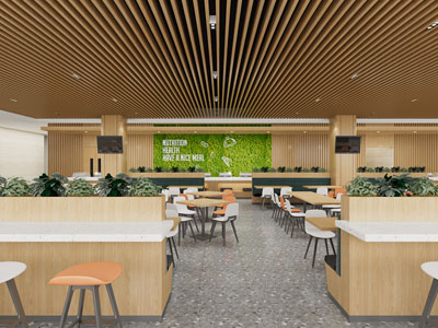 现代饭店餐馆、食堂