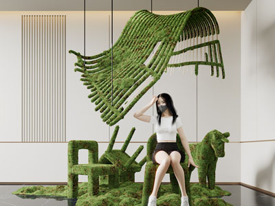 现代室内景观造景、园艺小品