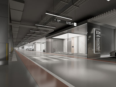 工业风loft地停车场