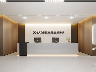 现代公司大堂前台接待