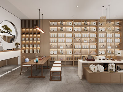 新中式茶馆、茶店