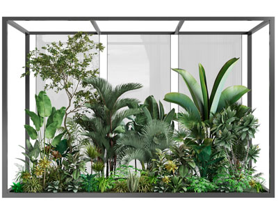 现代室内花草景观园艺小品