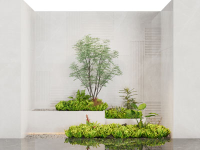 现代室内花坛 花草景观园艺小品