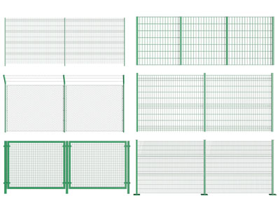 现代铁艺栏杆、护栏、围挡