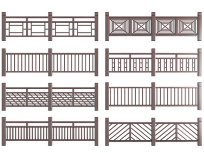 新中式栏杆、护栏、围栏