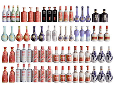 现代郎酒、汾酒白酒酒瓶