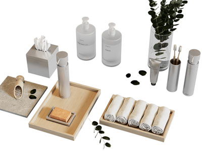 现代香皂 洗浴用品 牙缸卫浴小件