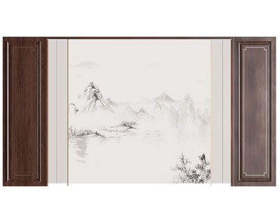 新中式背景墙