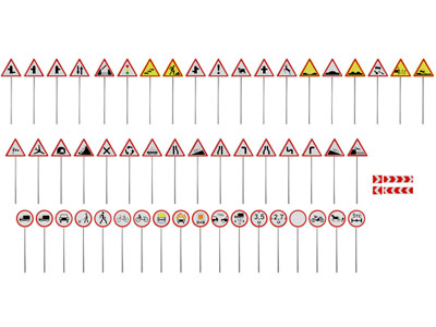 现代交通指示牌 路标