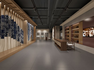 现代布料雕塑工艺展厅展览