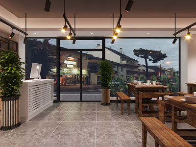 现代饭店餐馆
