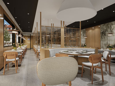 新中式饭店餐馆