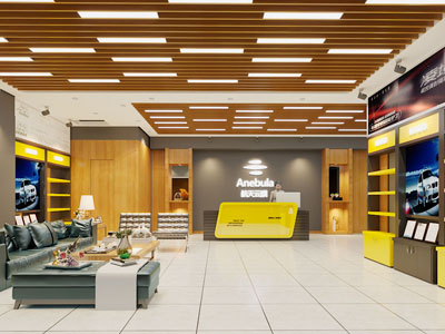 现代航天产品专卖店 展厅展览