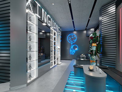 工业风loft科技电影展厅