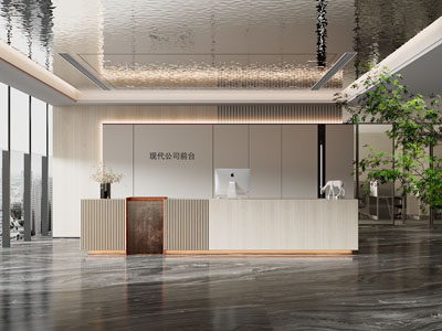 现代公司前台接待