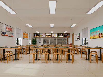 现代饭店餐馆就餐区
