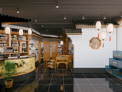 新中式饭店餐馆