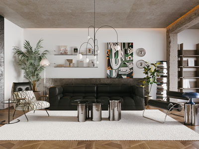 工业风loft客厅