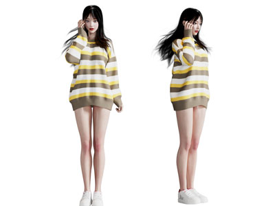 现代女孩 女人 人物