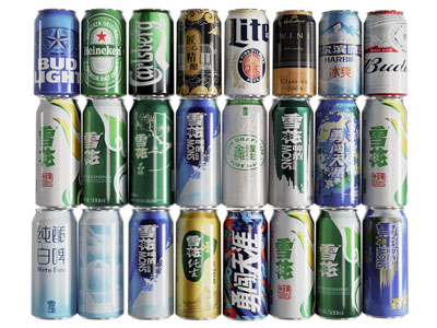 现代罐装啤酒