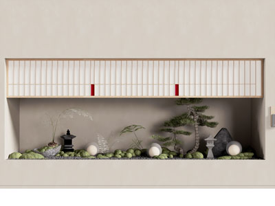 新中式室内景观园艺小品