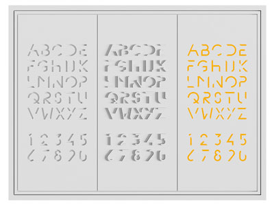 现代字母数字装饰背景墙
