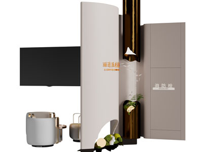 现代轻奢室内景观园艺小品