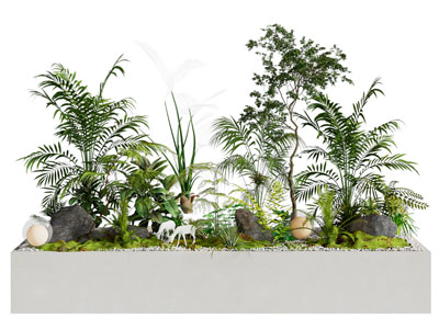 现代花坛花草植物景观园艺小品