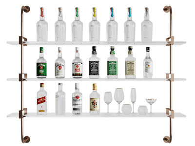 现代轻奢酒架 酒瓶酒杯