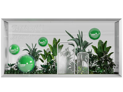 现代室内植物景观园艺小品