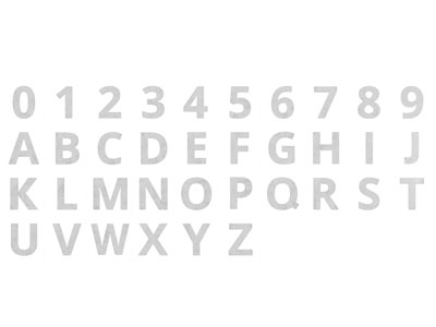 现代数字 英文字母墙饰