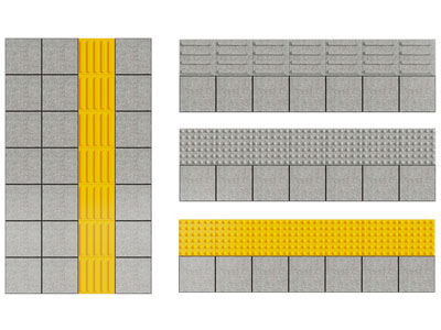 现代市政盲道 人行道路
