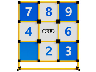 现代数字美陈 飞盘九宫格