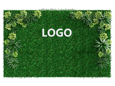 现代植物墙 LOGO墙