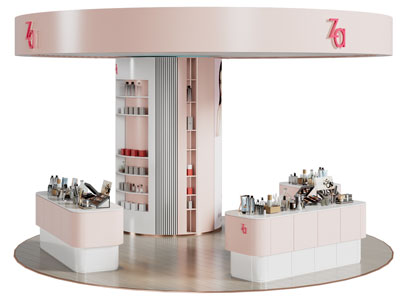 现代化妆品展柜 展台 展位