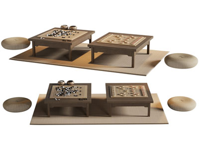 新中式围棋 象棋娱乐桌 蒲团