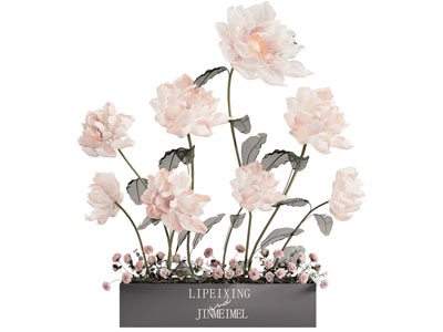 现代花箱花卉美陈