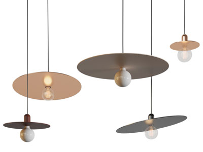 现代圆形金属灯罩吊灯