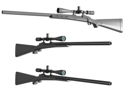 现代手枪 瞄准镜狙击枪 武器