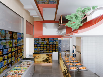 现代饭店餐馆