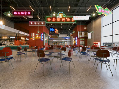 工业风loft食堂