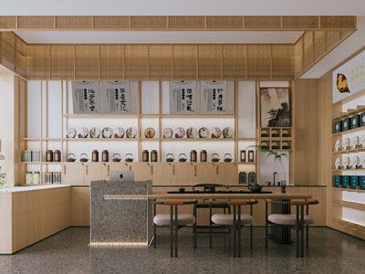 新中式茶叶专卖店 茶馆