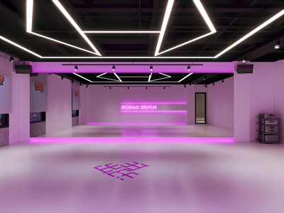 工业风loft培训大厅